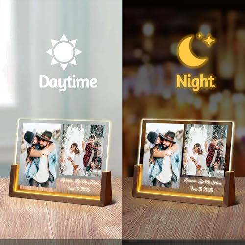 LOUISMIAA Custom Picture Frame – Personalized Gift for Father, Dad, Husband from Daughter, Son, Wife, Memorial for Papa, Daddy, Grandpa - color: Style 08
