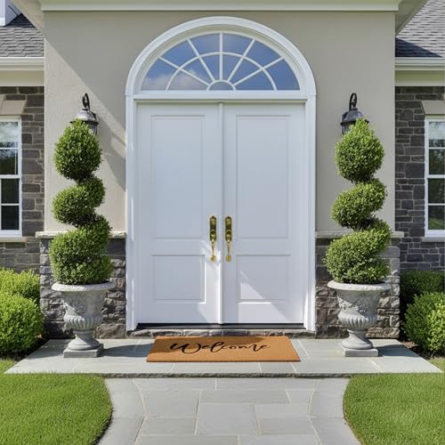 Calloway Mills Cursive Welcome Doormat, 30" x 48" - color: Black, size: 2'6" x 4' (Rectangular)