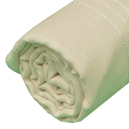 Bersuse Towels Anatolia XL Beach Blanket Throw Blanket Turkish Towel 100% Cotton Extra-Large Quick-Dry Lightweight Premium Peshtemal Towel - 61x82 Inches, Natural - color: Natural