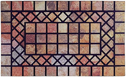 CHICHIC Front Doormat 18"x30" Outdoors Mat Heavy Duty Welcome Mat, Colorful | Non-Slip Rubber Backing Welcome Mat, Dirt Trapping, Heavy Duty, Low Profile Indoor Outdoor Entry Way Door Mat, Easy to Clean - color: Colorful