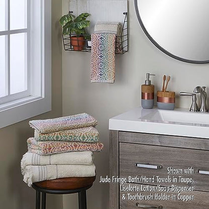 SKL Home Rhapsody Jacquard Bath Towel, Multi - color: Rhapsody, Multi, style: Bath Towel