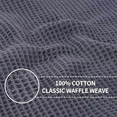 100% Cotton Kitchen Dish Cloths, 6 Pack Kitchen Towels and Dishcloths Sets, Drying Dishes Quick Drying Kitchen Towels Dish Rags, 12 X 12 Inches, Mixed Color