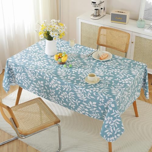 MATIRUG Heavy Duty Vinyl Tablecloth with Flannel Backed, Waterproof Oil-Proof - size: 70" x 52" (Rectangular)