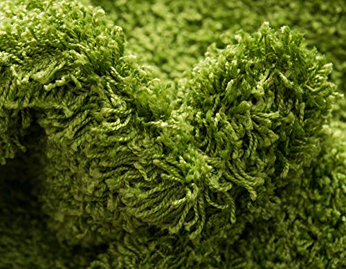 Unique Loom Solid Shag Collection Area Rug (2' x 3' 1" Rectangle, Grass Green) - color: Grass Green, size: 2' x 3'1" (Rectangular)