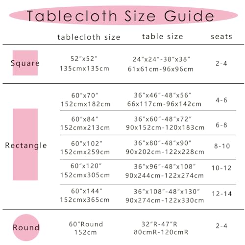 MANGATA CASA Pink Gingham Tablecloth for Rectangle Tables- Checkered Table Cloth Waterproof Kitchen & Table Linens-Polyester Buffalo Plaid Wrinkle Free Table Cover(Baby Pink 60x84in) - color: Baby Pink, size: 84" x 60" (Rectangular)