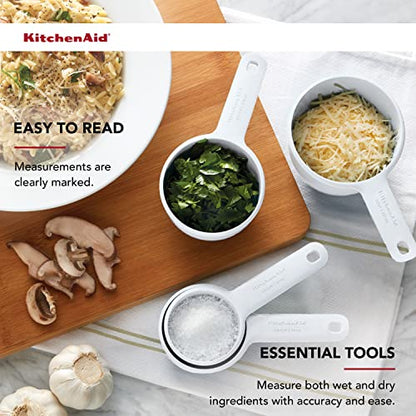 KitchenAid Measuring Cups, Set Of 4, White - color: White, size: Set Of 4