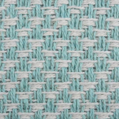 DII Woven Basics Collection 100% Cotton Knit Table Runner, 15x72, Aqua - color: Aqua, size: 15x72"