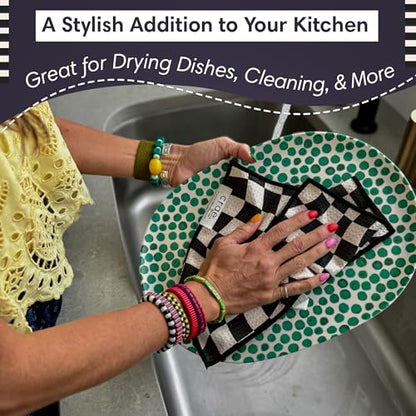 Double-Sided Microfiber Washcloths Waffle Weave – 12x12 Inch, Super Absorbent, Lint-Free, Fast Drying Kitchen Washcloths for Cleaning, Washing Dishes, Cars & More – Durable & Soft - Charstir | Super Absorbent Lint-Free Fast Drying, Durable & Soft For Clea