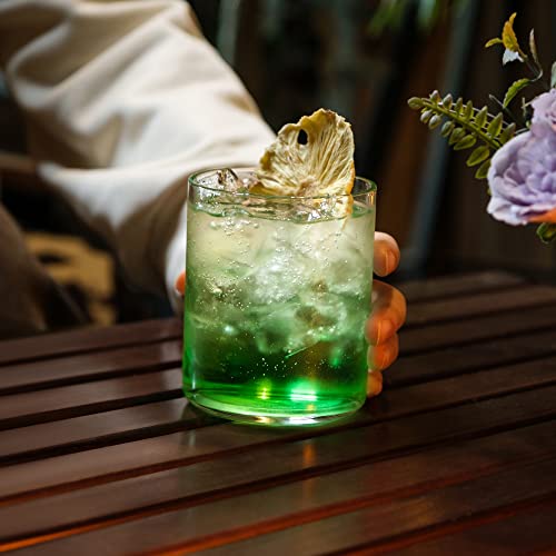 LUXU Drinking Glasses 15 oz,4pc Thin Highball Glass,Clear Short Beer Glass | Lead-Free Glassware,Clear Everyday Drinkware,Water Glasses,Mojito Glass Cups,Bar Glassware,and Mixed Drink Cocktail Glass Set - style: 15 OZ highball glass