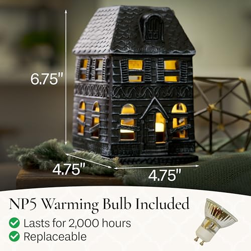 Candle Warmers Etc. Haunted Mansion Canopy Fragrance Warmer – Use with Any Wax Melts - size: Haunted House