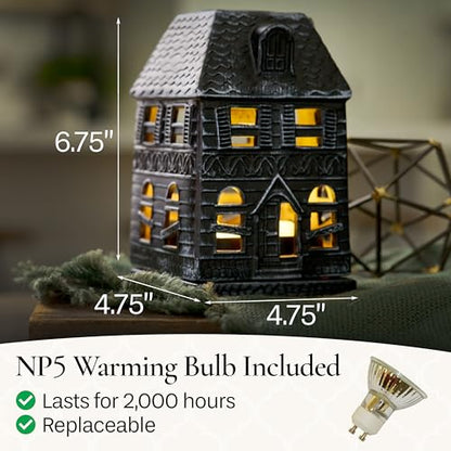Candle Warmers Etc. Haunted Mansion Canopy Fragrance Warmer – Use with Any Wax Melts - size: Haunted House