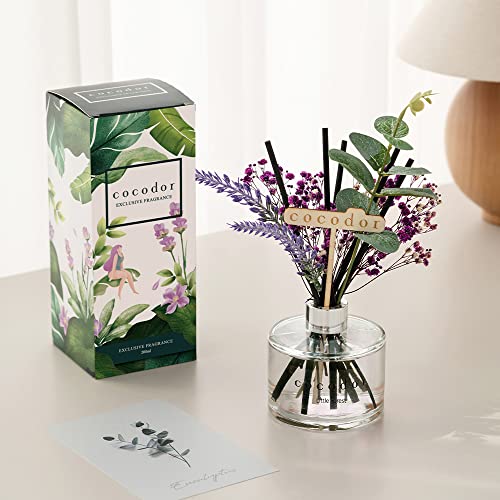 COCODOR Lavender Reed Diffuser/April Breeze/6.7oz/1Pack / Home Fragrance Scent Essential Oil Stick Diffuser for Bedroom Bathroom Home Decor for Women - size: Lavender/6.7Ounce/1 Pack