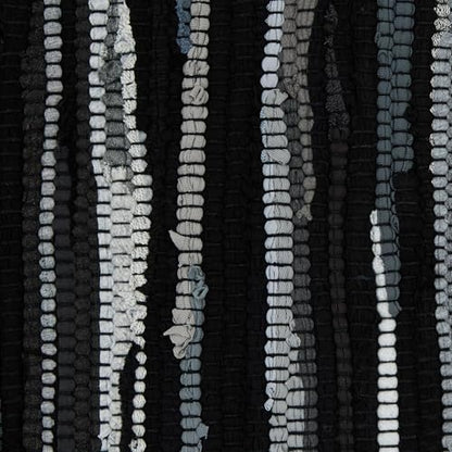 DII Chindi Home Collection Handwoven Multicolor Area Rag Rug, 20x31.5, Black - color: Black, size: 1'8" x 2'8" (Rectangular)