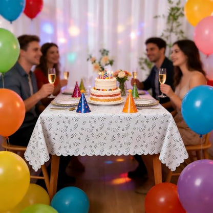 MeritMode PVC Tablecloth 54x72, Waterproof Rectangular Table Cover | Vinyl Surface, Polyester Backing, Yarn Texture, Wipeable, Oil-Proof, Kitchen, Dining Room, Daily Meals - size: 72" x 54" (Rectangular)