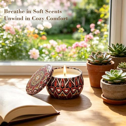 Scented Candles Gift Set, 18 Pack Soy Wax Aromatherapy Candles | 18 Fragrances, 360-Hour Total Burn Time, Travel Tin with Gift Box, Home Relaxation, Gifts Set for Women - color: Candles Set - 18 Pack