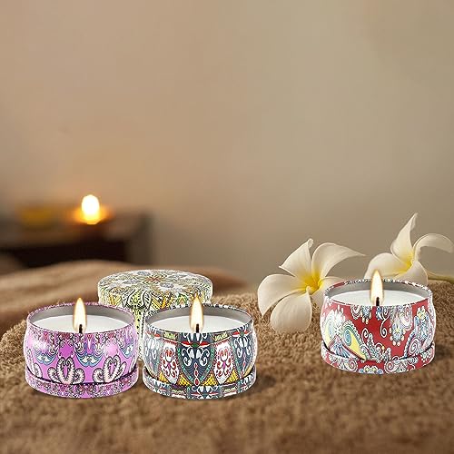 Scented Candles Gift Set, 2.5 oz Soy Wax Aromatherapy Candle for Home, Romantic Candles Gift for Mother Day Christmas Valentines Birthday (24 Pack) - color: 24Pack-Brown