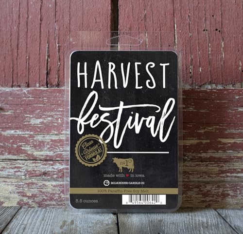 Milkhouse Harvest Festival Soy Wax Melts for Wax Warmer, 5.5 oz | Clean-Burning, Premium Fragrance Oil, Made in the USA - color: Harvest Festival