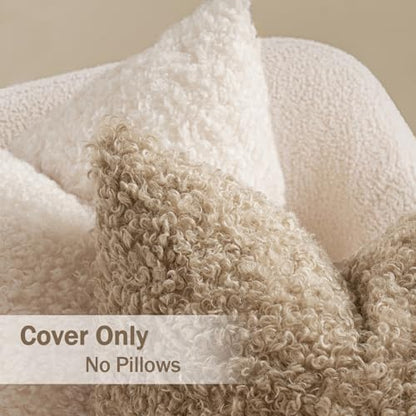 MIULEE Set of 2 White Throw Pillow Covers 20x20 Inch Pack of 2 White Throw Pillow Covers 20x20 Inch
