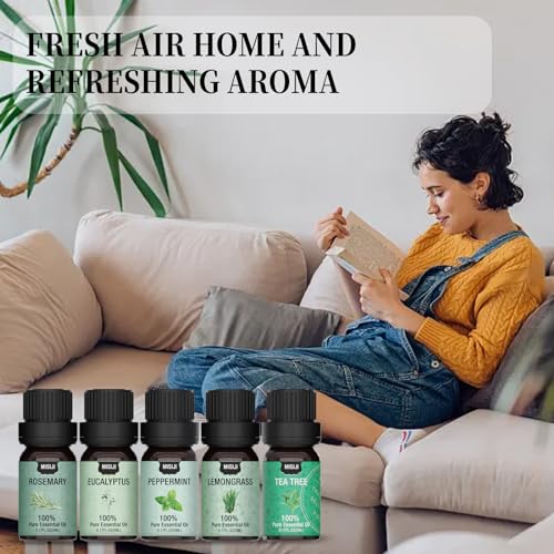Essential Oils Set Top 12 Aromatherapy-Essential Oils for Diffuser for Home,Air Freshening Diffuser Oils Scents for Aromatherapy,Laundry,Candle&Soap Making,Humidifiers 12 X 5ML - color: Black-05