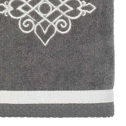 Avanti Linens Riverview Hand Towel, Nickel,038122NKL - color: Nickel, size: Hand Towel