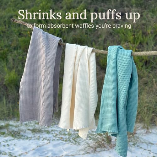 GILDEN TREE Waffle Bath Sheet Large Bath Towels Quick Dry Thin Body Towels, 40x80 Oversized Bath Towels for Adults, Classic Style (Cream) - color: Cream, size: Bath Sheet