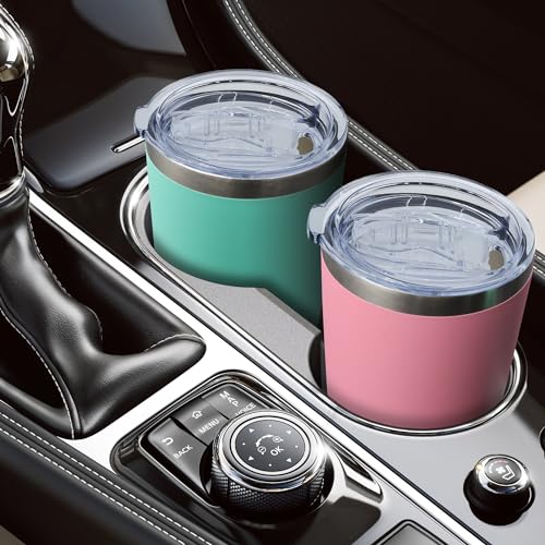 20oz Tumbler with Lid Stainless Steel Tumblers Insulated Mug Light Blue 12P - color: Light Blue