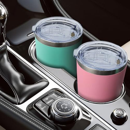 20oz Tumbler with Lid Stainless Steel Tumblers Insulated Mug Light Blue 12P - color: Light Blue
