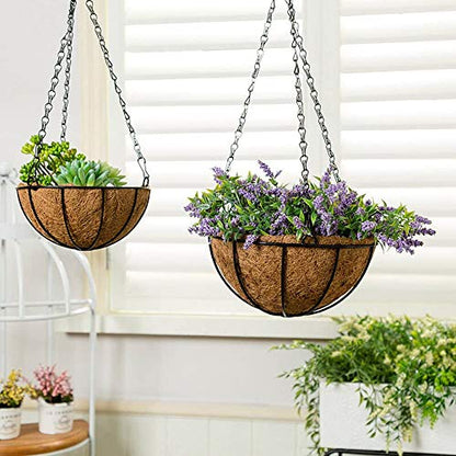 4pcs 18 inch Black Hanging Basket Chain with Hooks Flower Plant Pot Replacement Chain Hanger for Bird Feeders,Planters,Lanterns and Ornaments - size: 18 inch (4pcs)