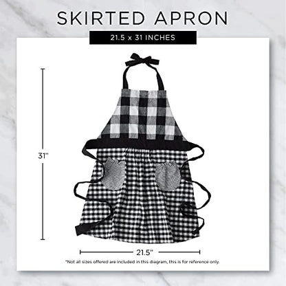 DII Home Sweet Farmhouse Kitchen Collection, Apron, Black - color: Black, size: Apron