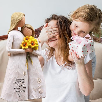 Mom Birthday Gifts from Daughter, Gifts for Mom,Mother Daughter Figurine | Birthday Gifts for Mom,Mom Gifts for Mothers Day Christmas,Hand-Painted Resin Mother Daughter Statue,Mother of the Bride