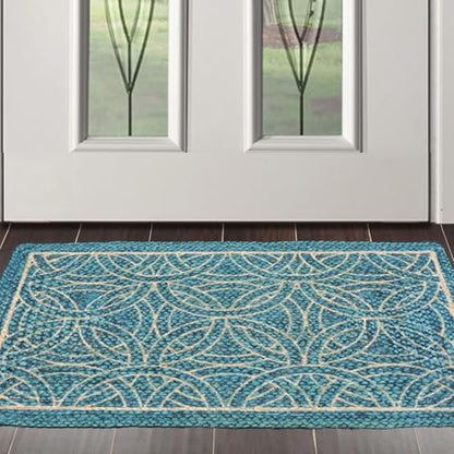 Soft Indoor Area Rug 2'x3' – 100% Polyester Non-Slip Small Accent Rug for Bedroom, Living Room, Entryway, Bathroom – Machine Washable Modern Carpet Floor Mat (1, #16) - color: #16