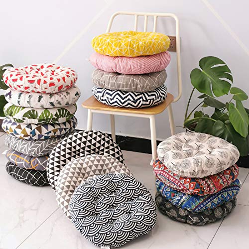 vctops Bohemian Soft Round Chair Pad Garden Patio Home Kitchen Office Seat Cushion Leaf Diameter 16" - color: Leaf, style: Diameter 16 Inch