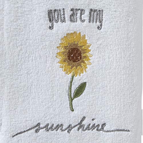 SKL Home by Saturday Knight Ltd. Sunshine Hand Towel (2-Pack), White - color: Sunshine