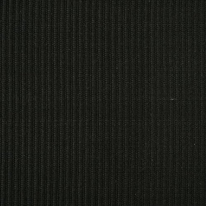 DII Basic Everyday Ribbed Tabletop 100% Cotton, Placemat Set, 13x19, Black, 6 Piece - color: Black, size: 13x19"