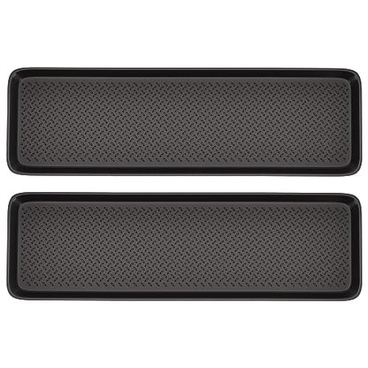 2 Pack Rubber Extra Large Shoe Tray for Entryway,Long Boot Tray,Slim Boot Mat for Indoor and Outdoor Use,16x55 in, Rectangular (Pack of 2) - size: 55"L x 16"W x 1.2"Th (Pack of 2)