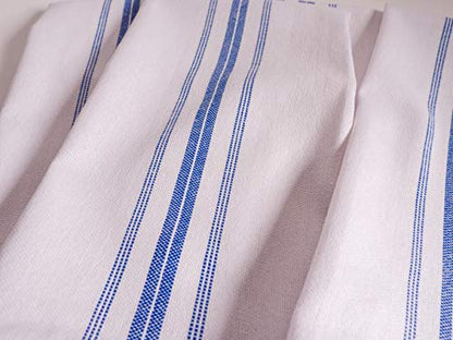 KAF Home Classic Farmhouse Stripe Kitchen Towels, Pure Cotton Dish Towels, Towel Dish Cloths for Cooking, Cleaning, and Dining, Set of 12, Blue - color: Blue
