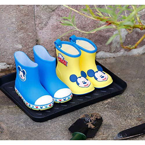 Set of 3 Boot Tray,Water Resistant Plastic Utility Shoe Tray Mat for Indoor and Outdoor Use in All Seasons Weather, Multi-Purpose Dog Food Bowls