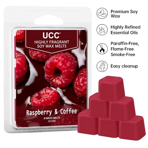 UCC Plant Based All Natural Wax Melts, Strong Fragrance, Long Lasting Premium Soy Scented Melts Cubes, Wax Melts Tarts, Colored Wax Melt - 4 Pack - color: SET H