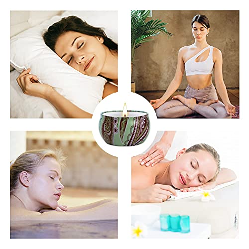 Candles Gifts for Women, 2 Pack 2.5 oz Fresh Gardenia and Jasmine Scented Candles Set for Relaxing Aromatherapy, Up to 24 Hours Burning Time, Natural Soy Candles Gifts for Christmas - color: Gardenia + Jasmine