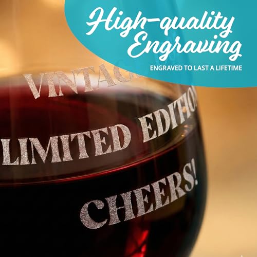 Custom Personalized Stem Wine Glass - 12.75oz Engraved Glass with 3 Lines of Custom Text - Unique Birthday, Wedding, or Christmas Gift for Mom, Sister, Teacher, and Friends - style: Custom Stem Wine Glass
