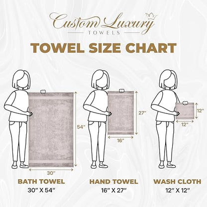 Personalized Hand Towels | Set of 2 | Choose from 12 Fonts | Genuine Turkish Cotton | Oeko-Tex Certified | Personalized Towels | Bathroom Hand Towels - color: Beige - Hand Towels