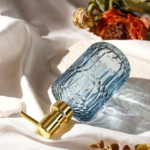 YunNasi Soap Dispenser with Pump Refillable | Liquid Hand Soap Dish Soap Dispensers for Bathroom Counter, Kitchen Sink, Blue - color: Blue