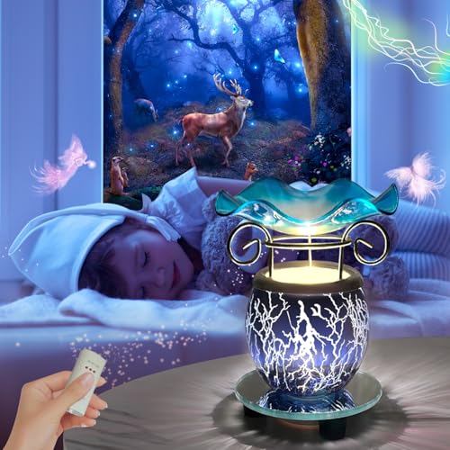 Electric Scented Wax Warmer with Auto Off Timer - Candle Wax Melt Warmer Fragrance Wax Burner (Lightning-Blue) - color: Lightning-blue