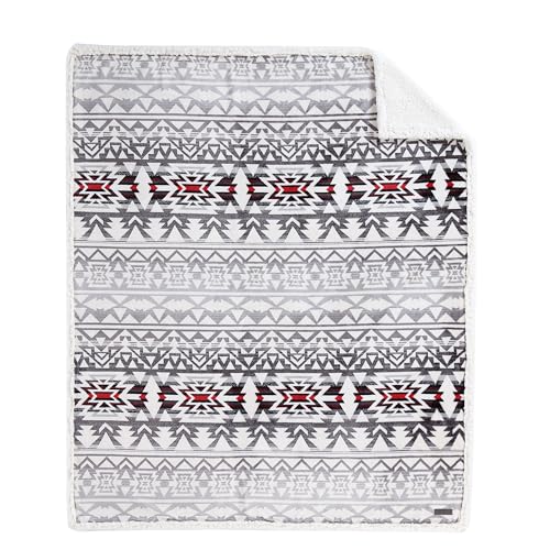 Eddie Bauer - Throw Blanket, Ultra-Soft & Reversible Plush Bedding, Blanket for Couch & Bed (Clyde Hill Stripe, 50" x 60") - color: Clyde Hill Stripe, size: 50" x 60"