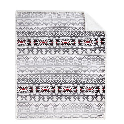 Eddie Bauer - Throw Blanket, Ultra-Soft & Reversible Plush Bedding, Blanket for Couch & Bed (Clyde Hill Stripe, 50" x 60") - color: Clyde Hill Stripe, size: 50" x 60"