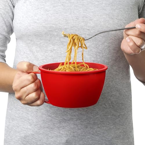 Sistema Microwaveable 940mL Noodle Bowl, Round Microwave Container with Lid & Steam-Release Vent, Cooks Pasta, Soup, Stew & More, Dishwasher-& Freezer-Safe, BPA-Free (Pack of 4) - size: 1 Count (Pack of 4)