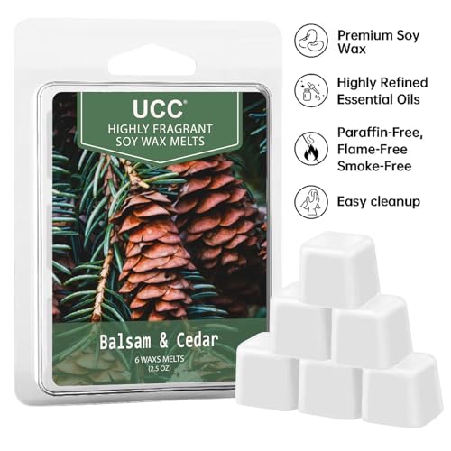 UCC Soy Wax Melts, Strong Scented Wax Cubes, Plant Based Fragrance 4 Pack | Strong scent throw, Clean ingredients, Long lasting, Flameless, Giftable / Home fragrance, Variety Pack - color: SET J
