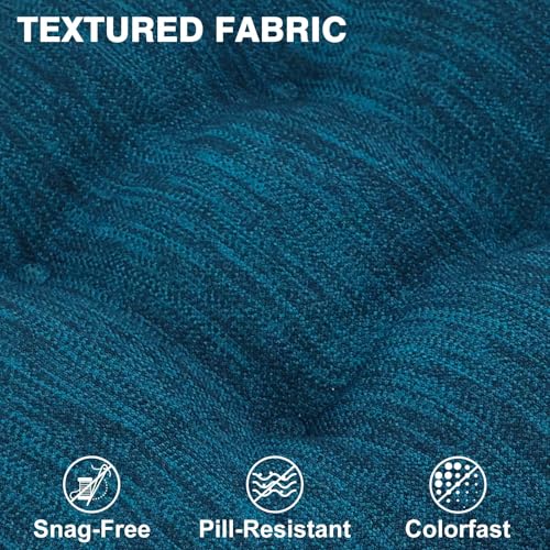 Shinnwa Dining Chair Cushions Set of 2, Dual-Layer Memory Foam Kitchen Chair Cushions, Patented Design Seat Pads with Ties, 16.5 x 16.5 x 3.5in, 2 Pack, Navy Blue - color: Navy Blue, size: 2 Count (Pack of 1)