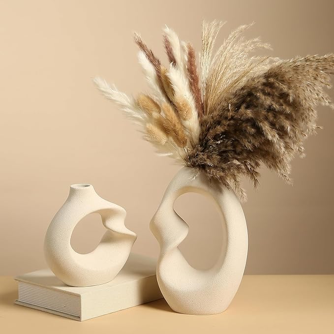 Vases for Centerpieces, Decorative Floral Vase for Home, Wedding, and Table Decor
