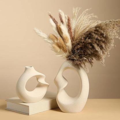 Vases for Centerpieces, Decorative Floral Vase for Home, Wedding, and Table Decor